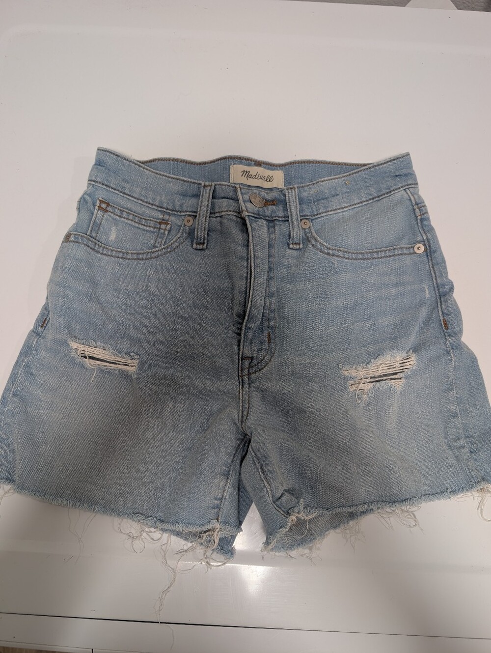 Madewell Women's Denim Shorts Size 24 High Rise Jean Shorts
